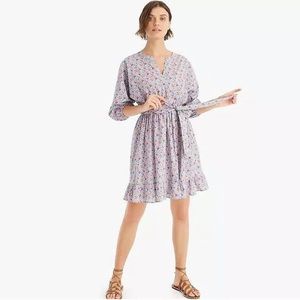 J. Crew Liberty print ruffle dress